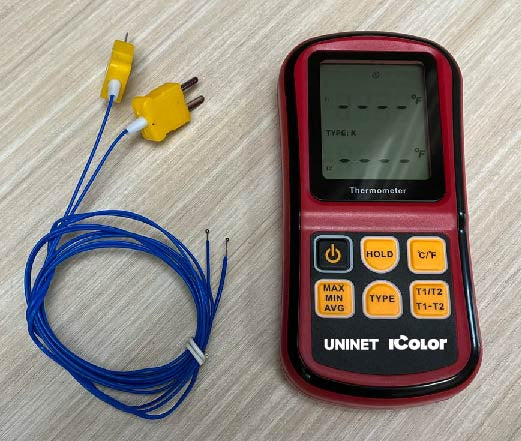 IColor™ Dual Channel Thermometer for heat press calibration