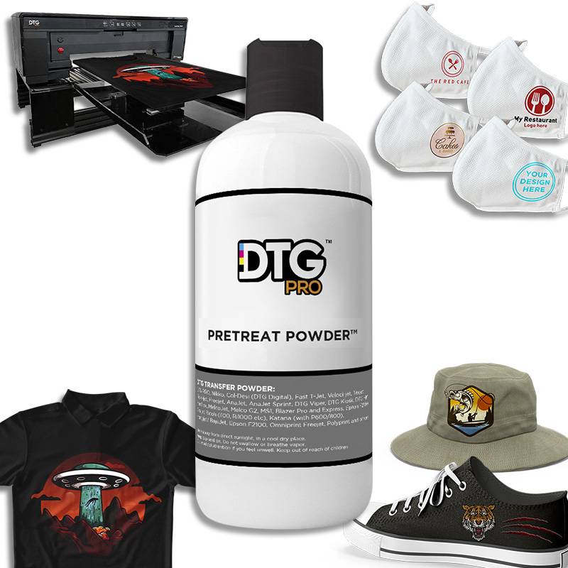 DTF Transfer Powder - WHITE - DTF Adhesive Powder / PreTreat Powder for use with all DTF Printers