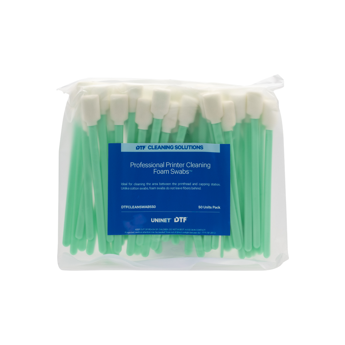 DTF Professional Printer Cleaning Foam Swabs (50 pack)
