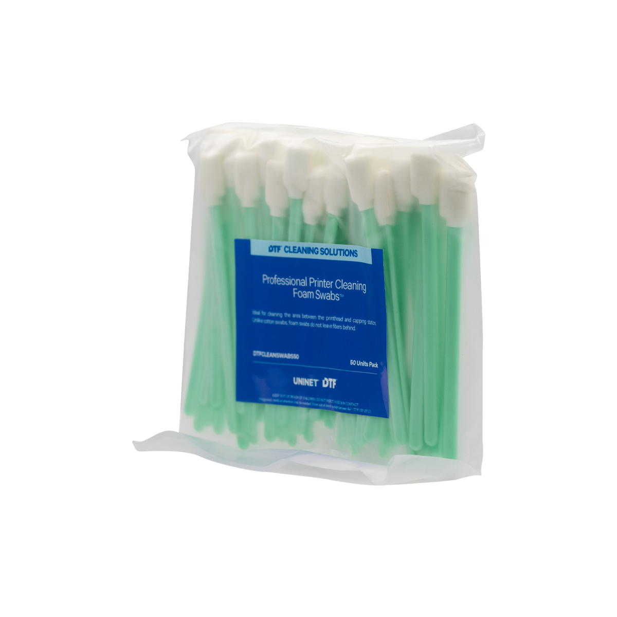 DTF Professional Printer Cleaning Foam Swabs (50 pack)