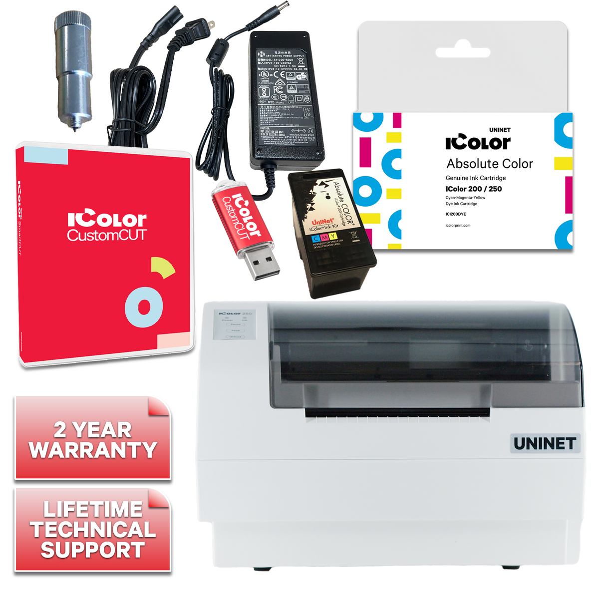 IColor 250 Inkjet Color Label Printer &amp; Cutter – Basic Package